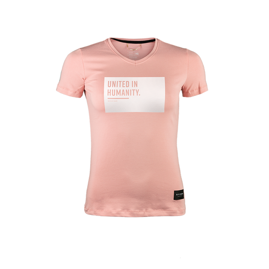 Recharged Escape Organic Tee United in Humanity Women V-Neck